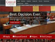Tablet Screenshot of central.edu