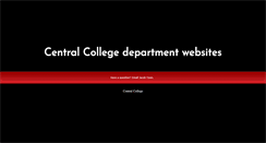 Desktop Screenshot of departments.central.edu