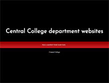 Tablet Screenshot of departments.central.edu