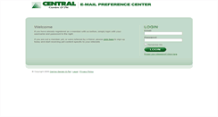 Desktop Screenshot of preferences.central.com